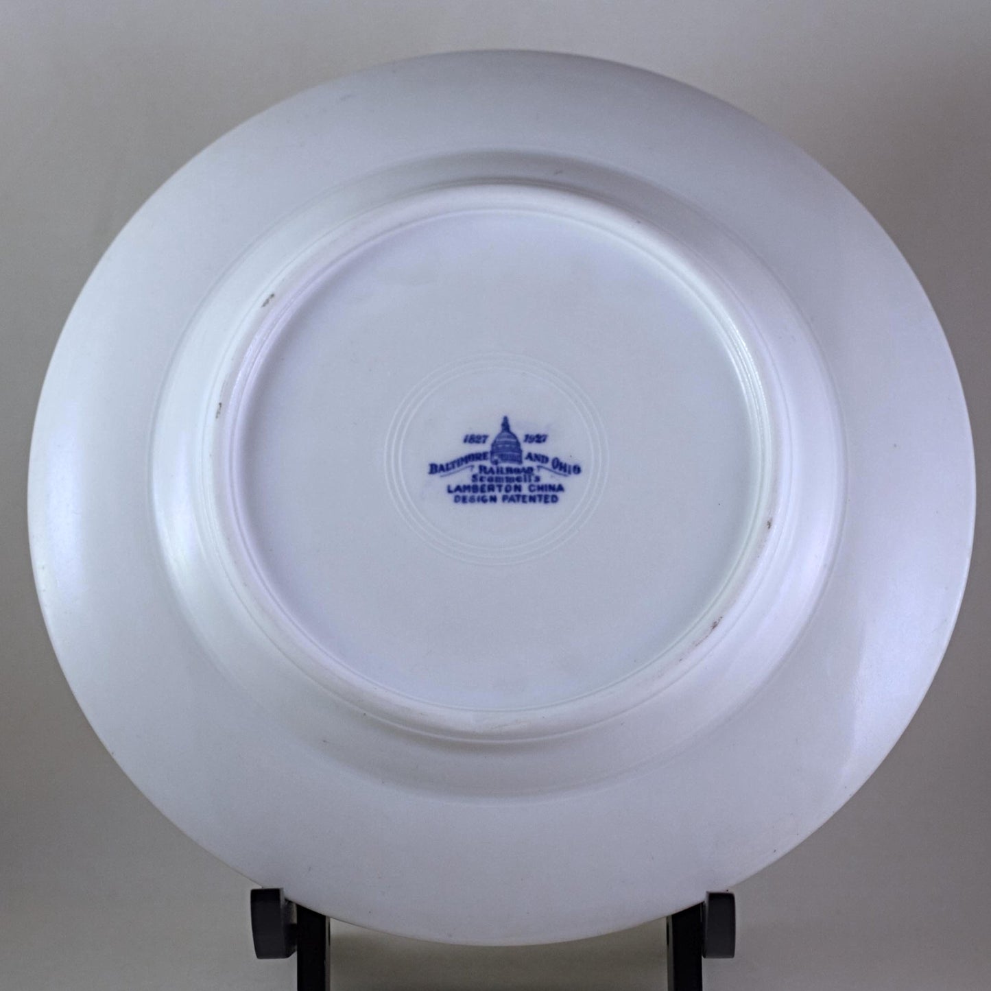 LAMBERTON CHINA RAILROAD CHINA Baltimore & Ohio Centenary Pattern Potomac Valley 