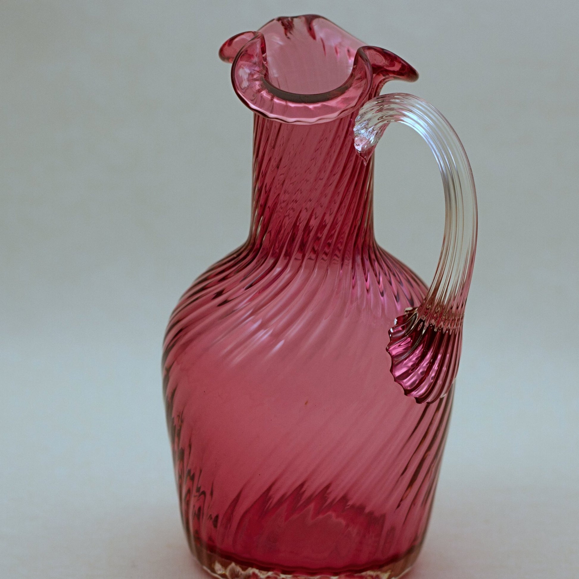 PILGRIM CRANBERRY GLASS Small Claret Jug -  Atlanta Collection 