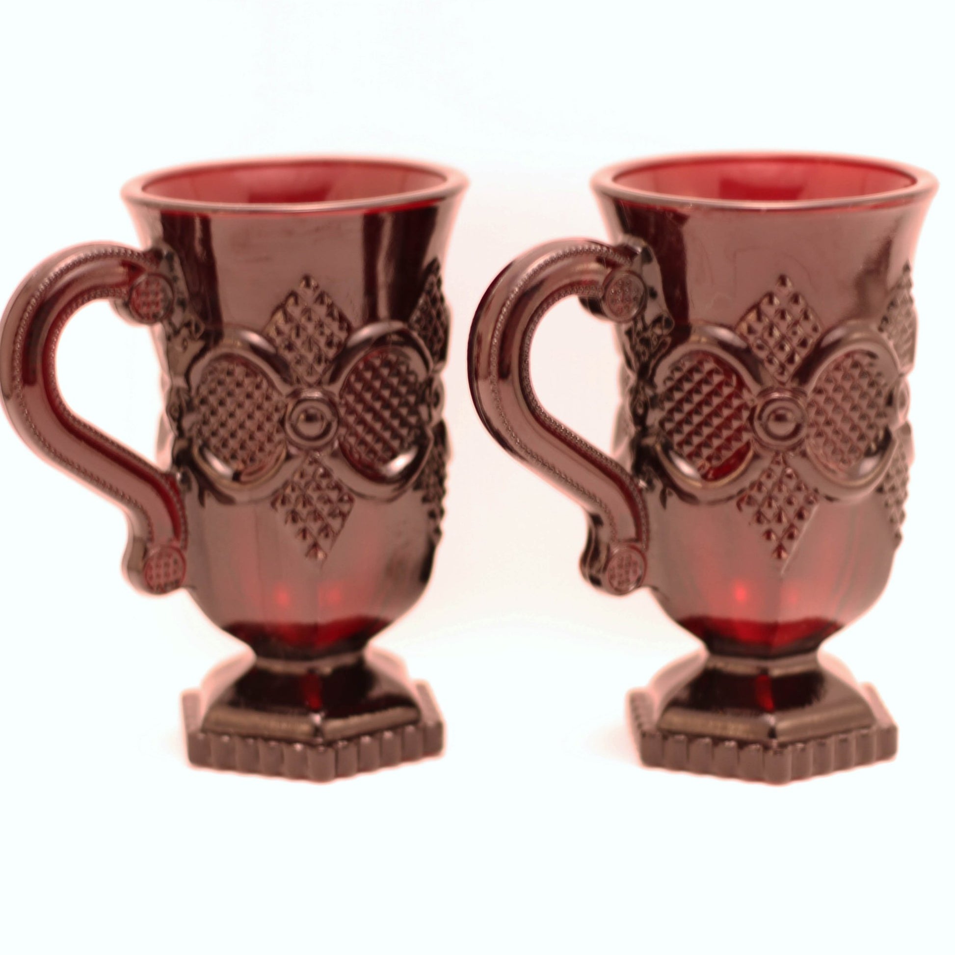 CAPE COD 1876 COLLECTION By Avon Irish Coffee Pedestal Mugs Set of Two (2)