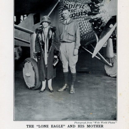 L'Histoire de LINDBERGH L'AIGLE SOLITAIRE racontée par un jeune par Richard J. Beamish ©1928