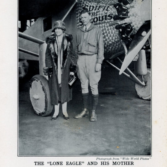 L'Histoire de LINDBERGH L'AIGLE SOLITAIRE racontée par un jeune par Richard J. Beamish ©1928