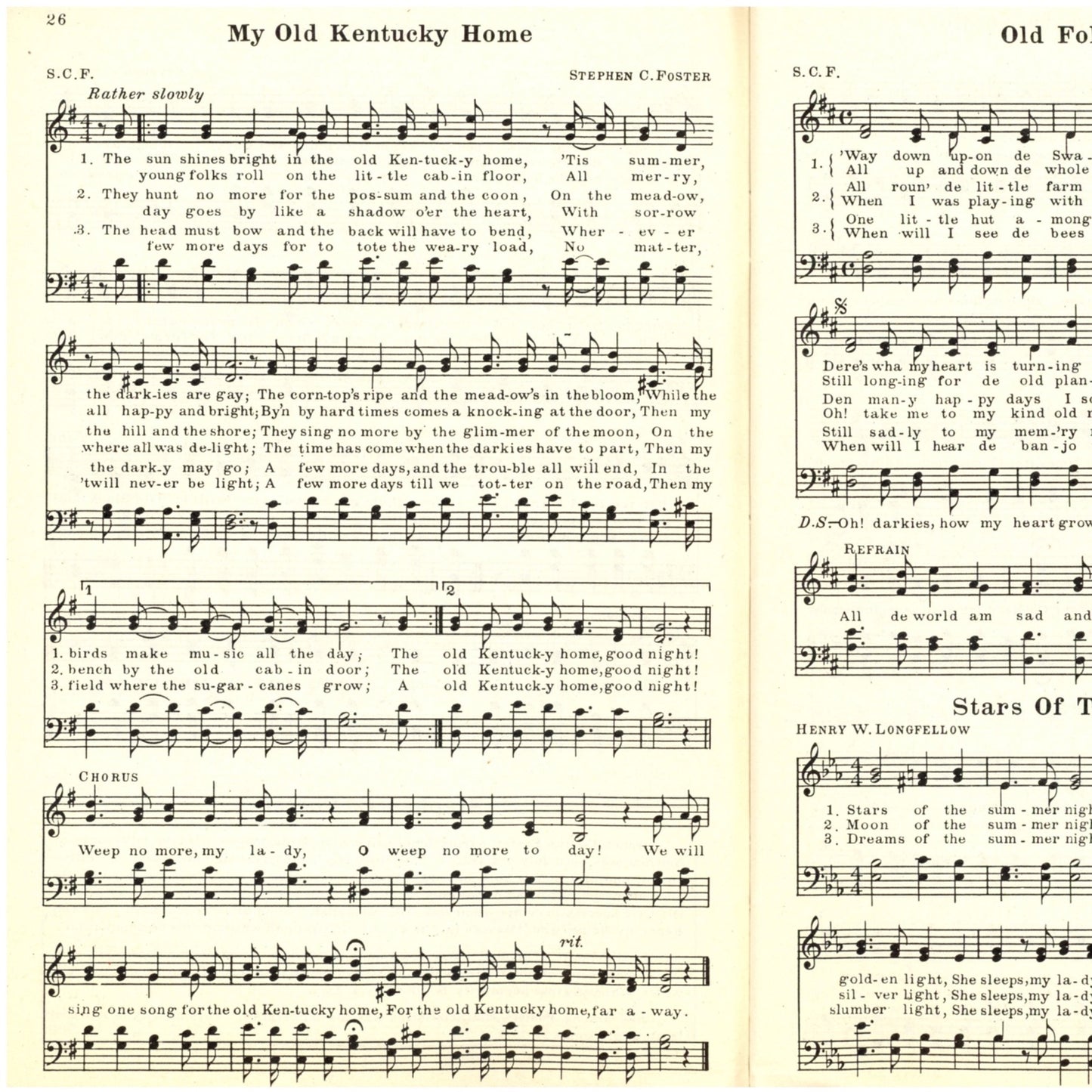 THE GOLDEN BOOK OF FAVORITE SONGS Revised & Enlarged | John W. Beattie @1915, 1923