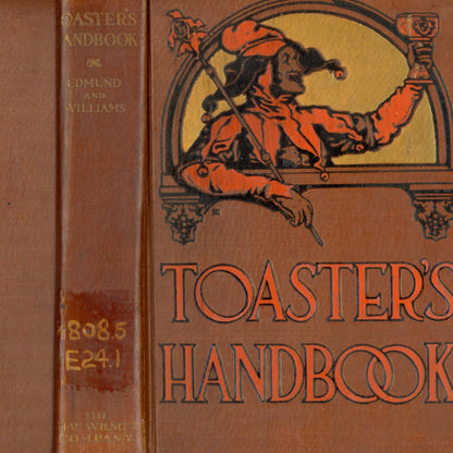 TOASTER'S HANDBOOK: Jokes, Stories & Quotations 1923 ©1916