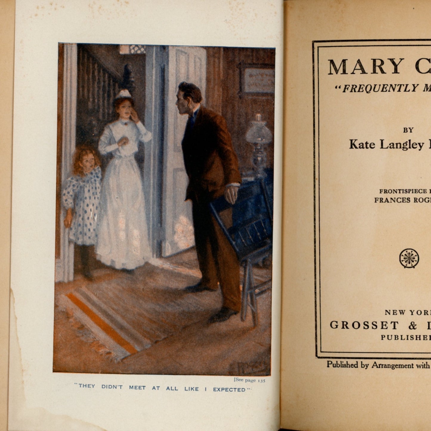MARY CARY "Frequently Martha" by Kate Langley Bosher Published by Grosset & Dunlap ©1910 First Edition