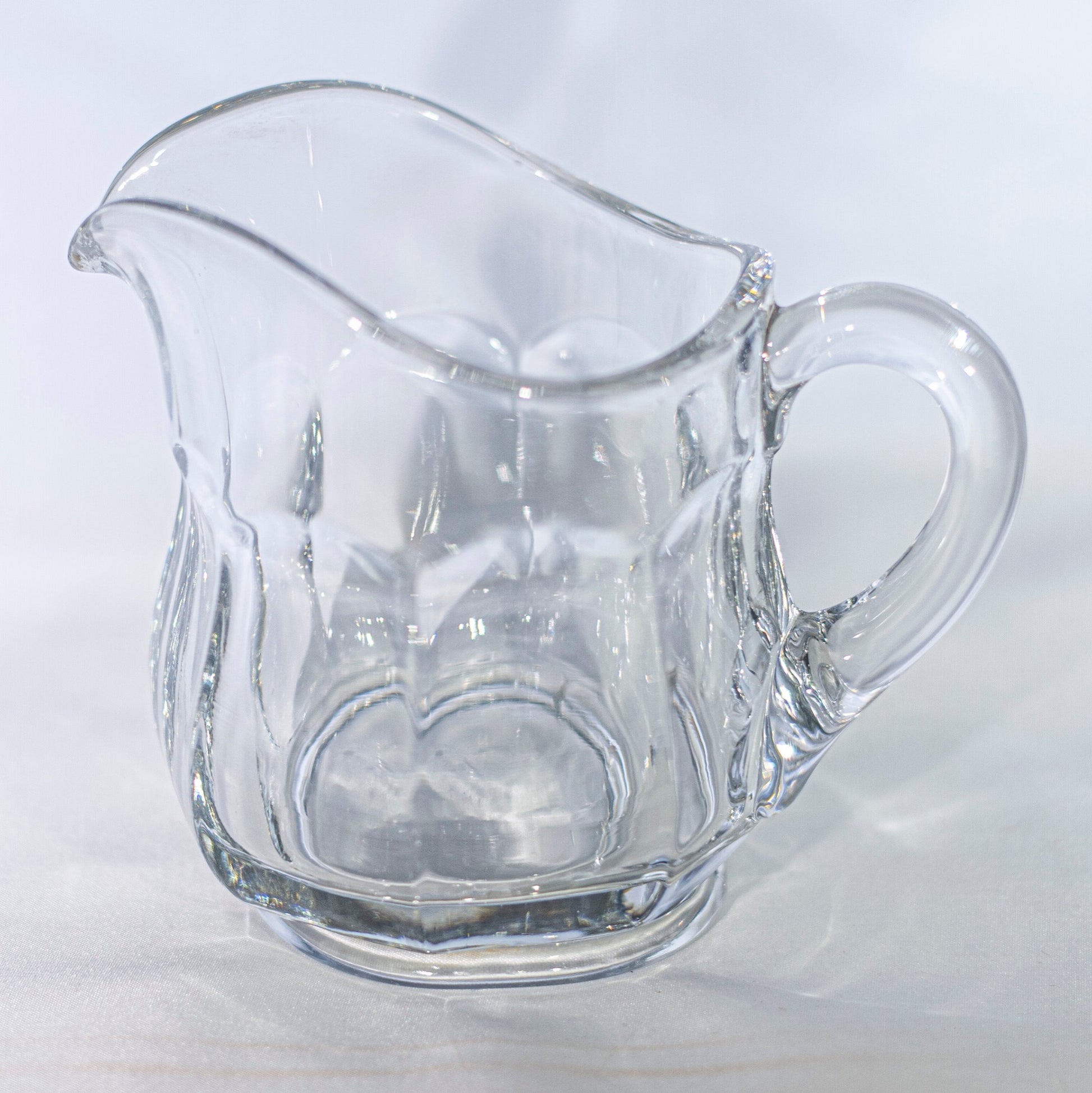 Small Drinking Glasses With Sphere Handle, Small Teacup, Creamer
