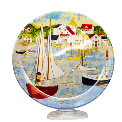 Summer Living Nantucket Luncheon Set | Melamine Plates & Tumblers