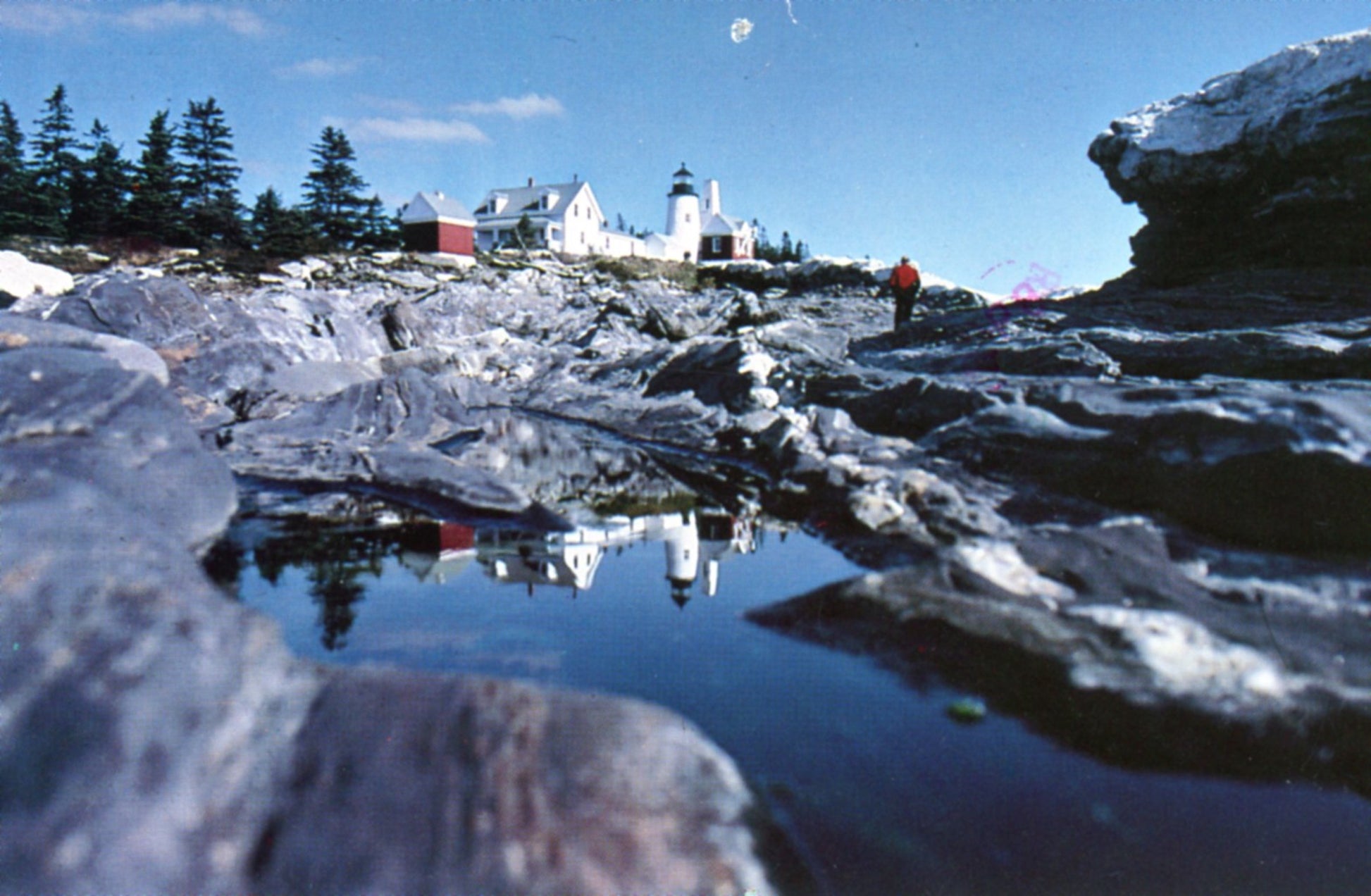 Lighthouse at PEMAQUID POINT MAINE Vintage Postcard ©1970's