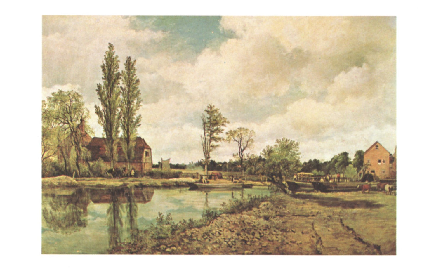 Painting of Dedham Mill by John Constable from Taft Museum Collection CINCINNATI OHIO Postcard