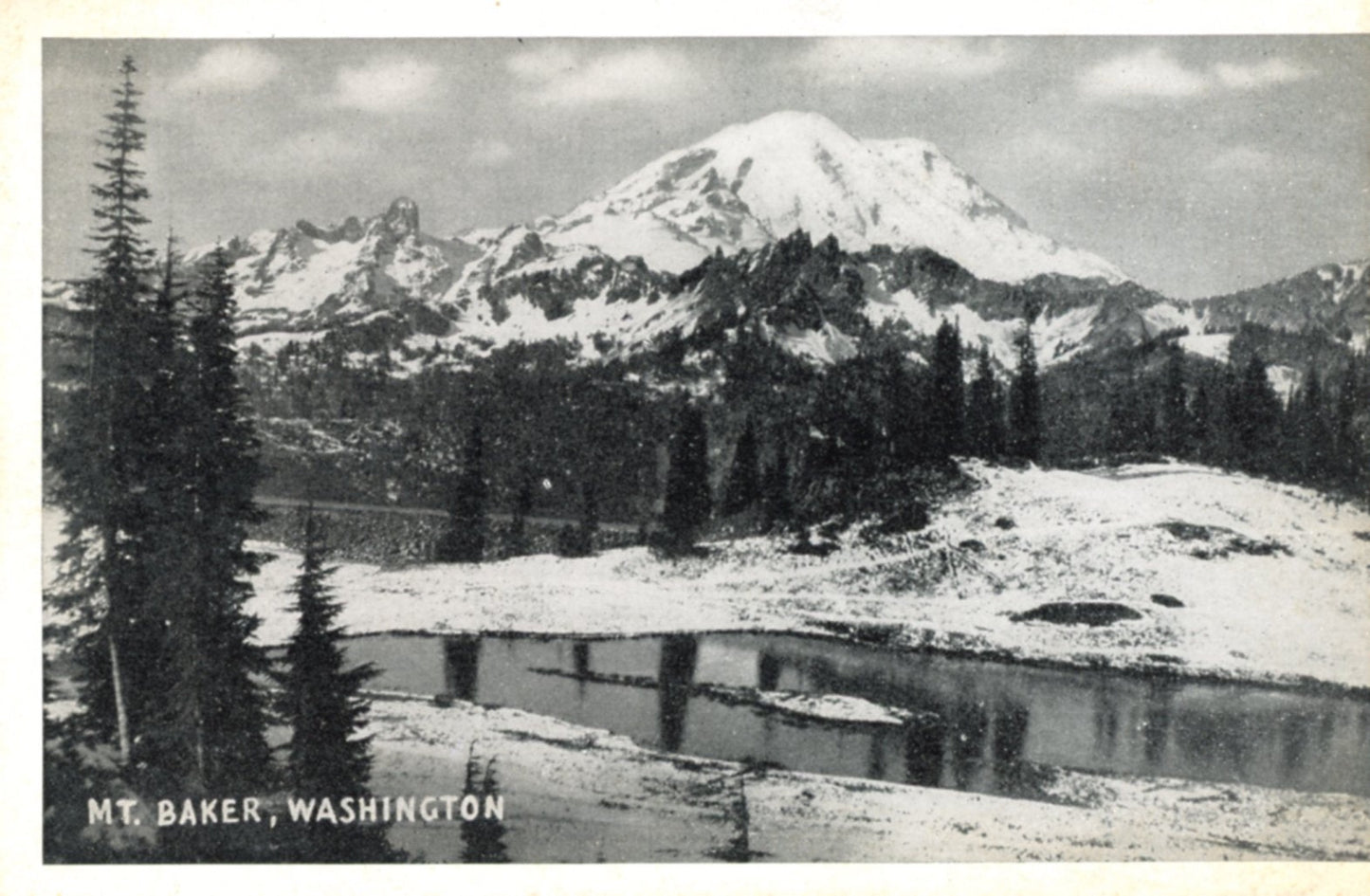 Mount Baker SEATTLE WASHINGTON Antique Real Photo Postcard Circa 1930 to 1945