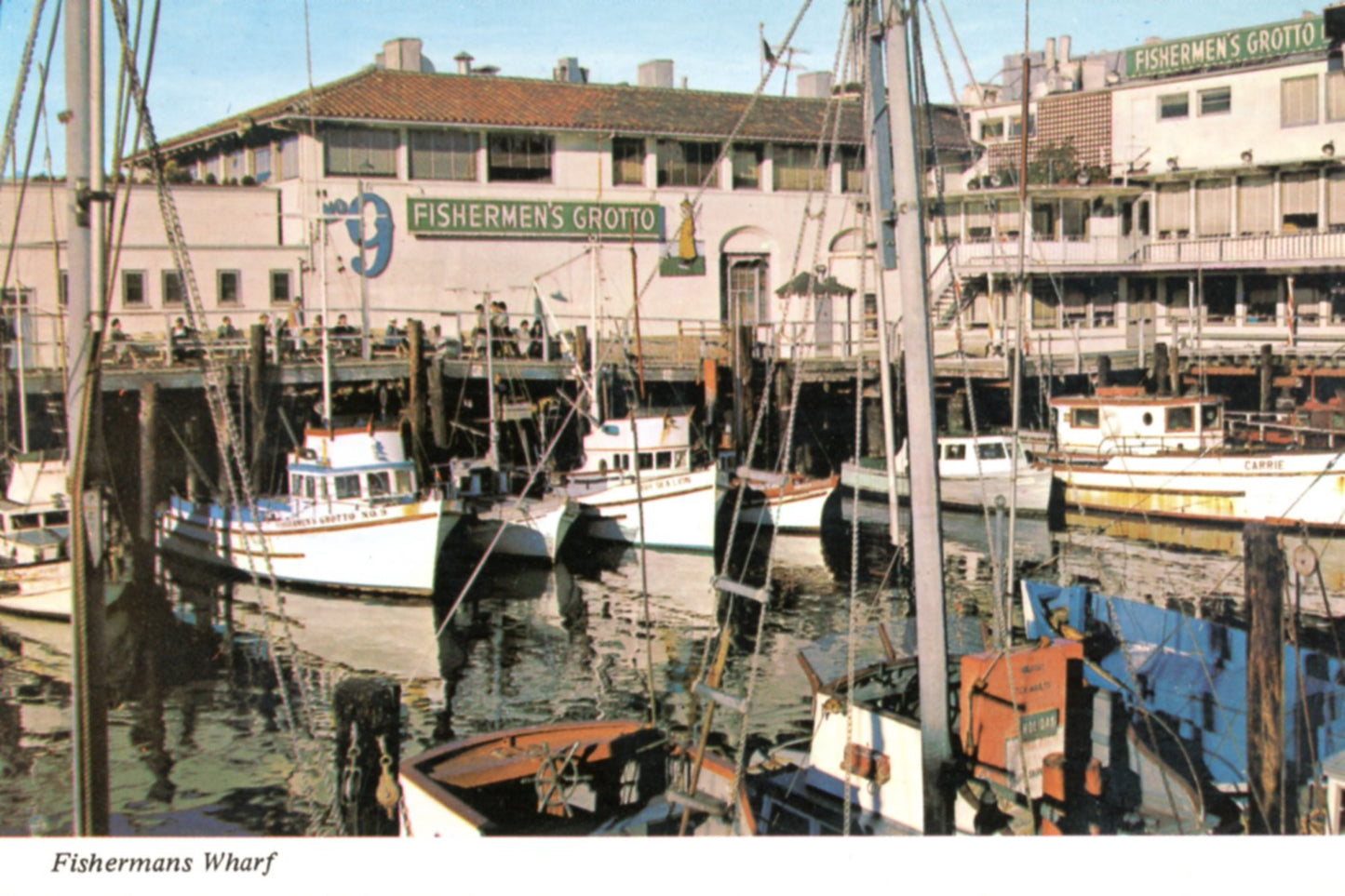 Fishermans Wharf SAN FRANCISCO, CALIFORNIA Vintage Postcard