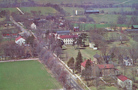 Shaker Village PLEASANT HILL Aerial View Vintage Postcard