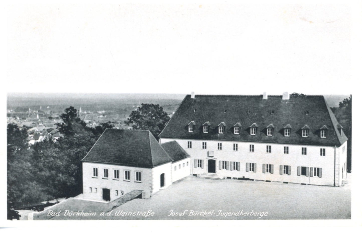 BAD DÜRKHEIM GERMANY a.d. Weinstraße Josef Bürckel Jugendherberge Real Photo Postcard