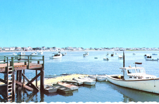 Harbor at WELLS HARBOR MAINE Vintage Postcard ©1975