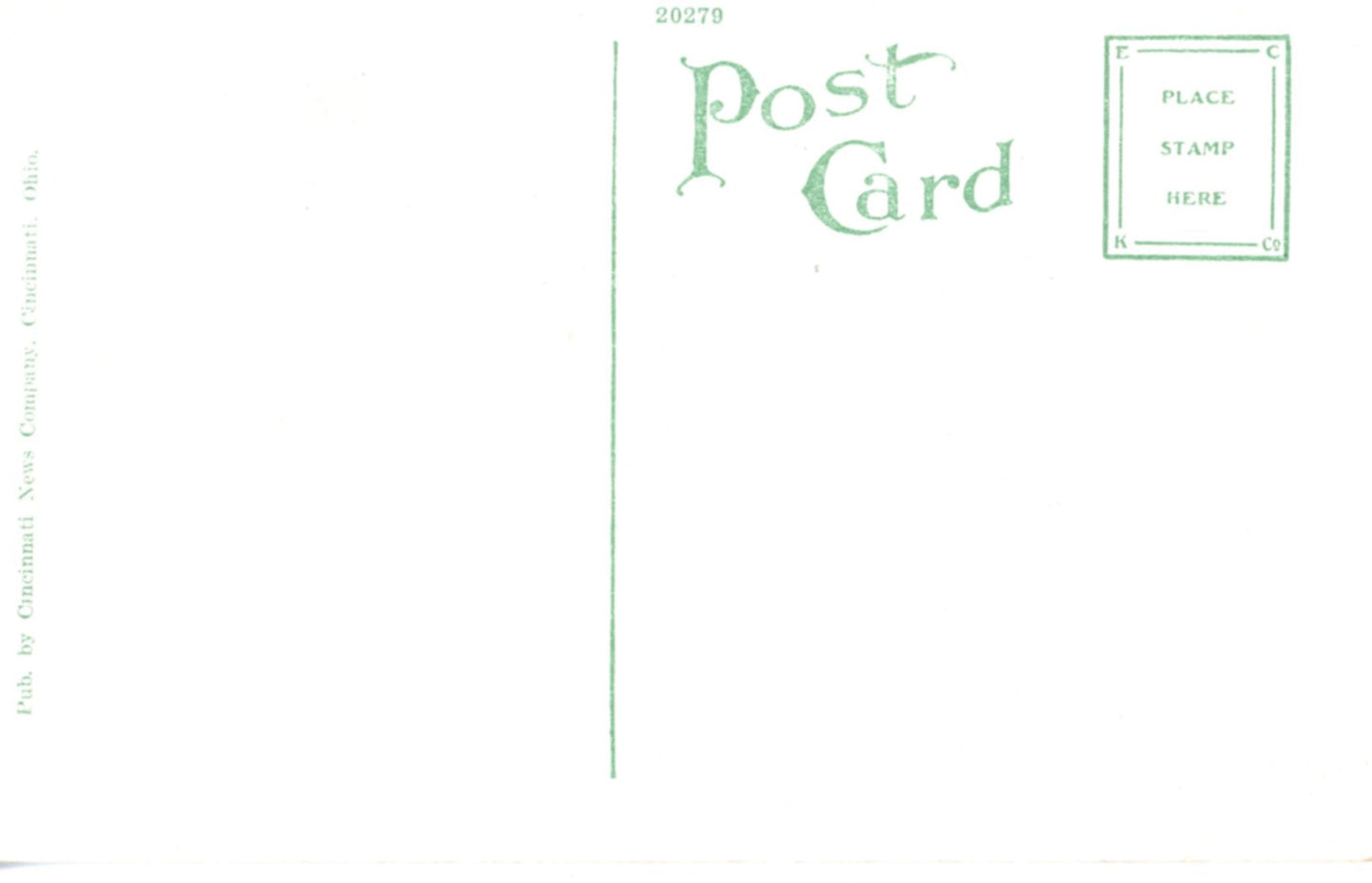 Young Men's Christian Association CINCINNATI OHIO Antique Linen Postcard Circa 1918