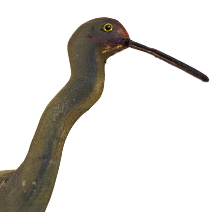 Signed Hand Carved and Painted Folk Art REDDISH EGRET SHOREBIRD 14” Tall by AL SCHATZLE