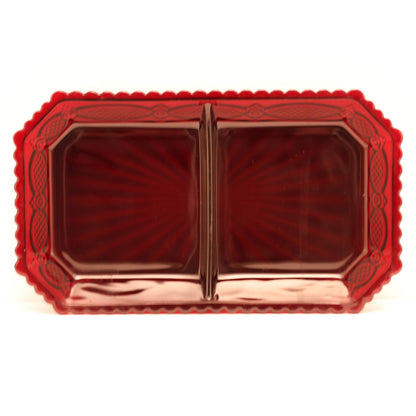 CAPE COD 1876 COLLECTION Sandwich Glass Two-Part Relish Dish