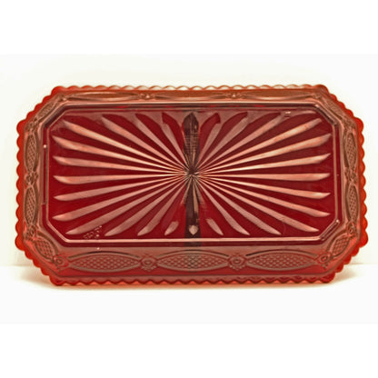 CAPE COD 1876 COLLECTION Sandwich Glass Two-Part Relish Dish
