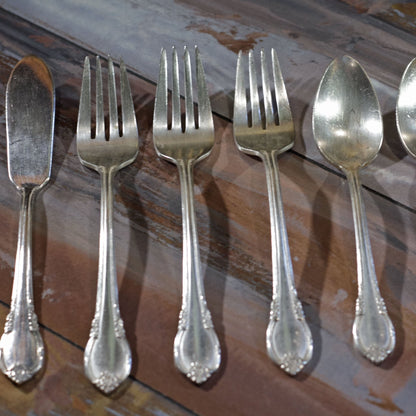 REMEMBRANCE SILVER PLATE FLATWARE by 1847 Rogers Brothers Mixed Lot