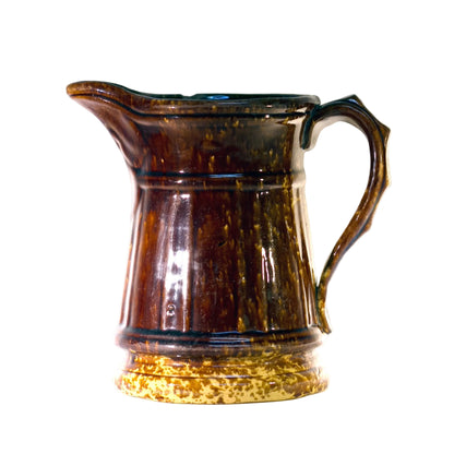 Antique AMERICAN ROCKINGHAM PITCHER Circa 1865 - 1900