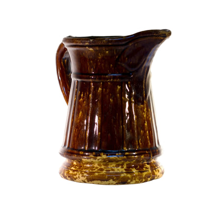 Antique AMERICAN ROCKINGHAM PITCHER Circa 1865 - 1900