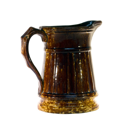 Antique AMERICAN ROCKINGHAM PITCHER Circa 1865 - 1900
