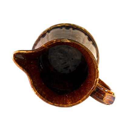 Antique AMERICAN ROCKINGHAM PITCHER Circa 1865 - 1900