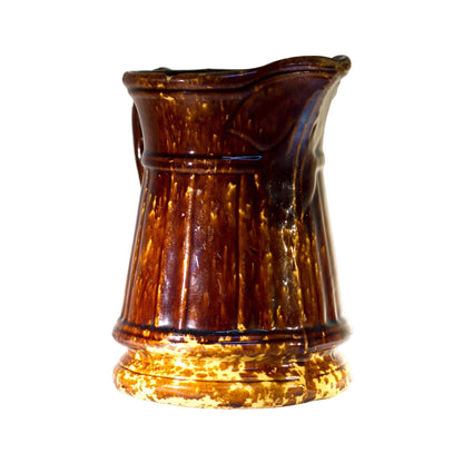 Antique AMERICAN ROCKINGHAM PITCHER Circa 1865 - 1900