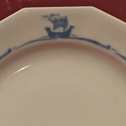 ROOKWOOD VAISSEAUX BLEUS VOILES ASSIETTE PLATE 26 CM VERS 1886