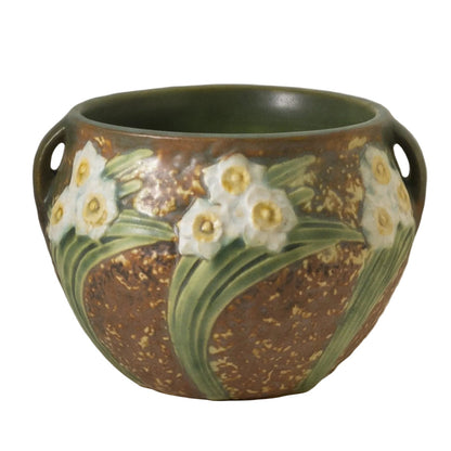 ROSEVILLE 4" HANDLE VASE in Jonquil Circa 1931