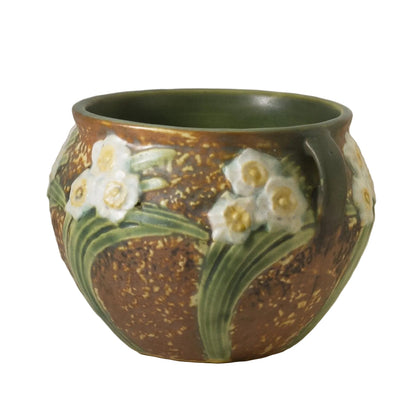 ROSEVILLE 4" HANDLE VASE in Jonquil Circa 1931