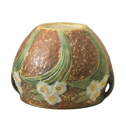 ROSEVILLE 4" HANDLE VASE in Jonquil Circa 1931