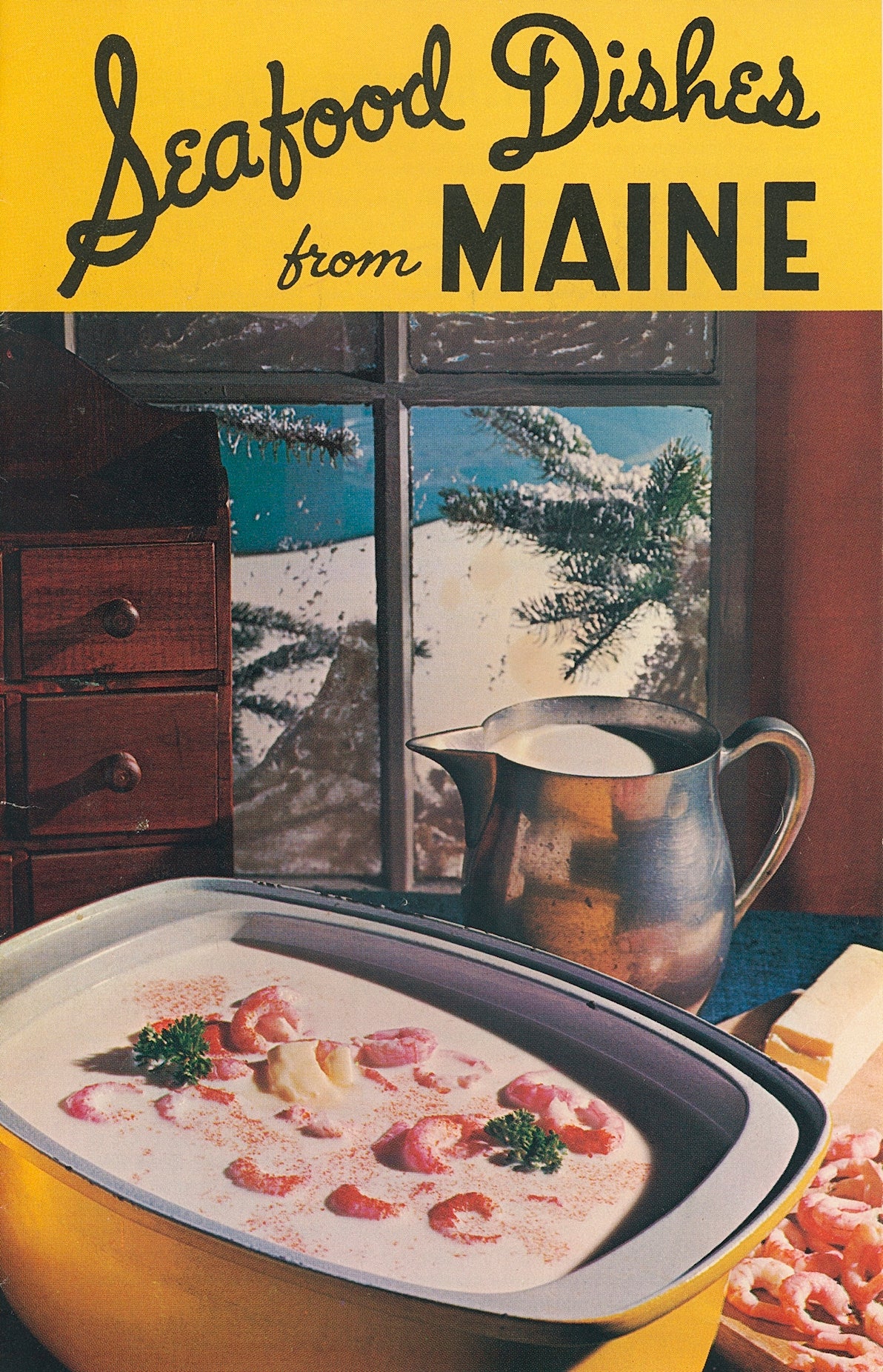 SEAFOOD DISHES FROM MAINE Recipe Pamphlet Circa 1970s