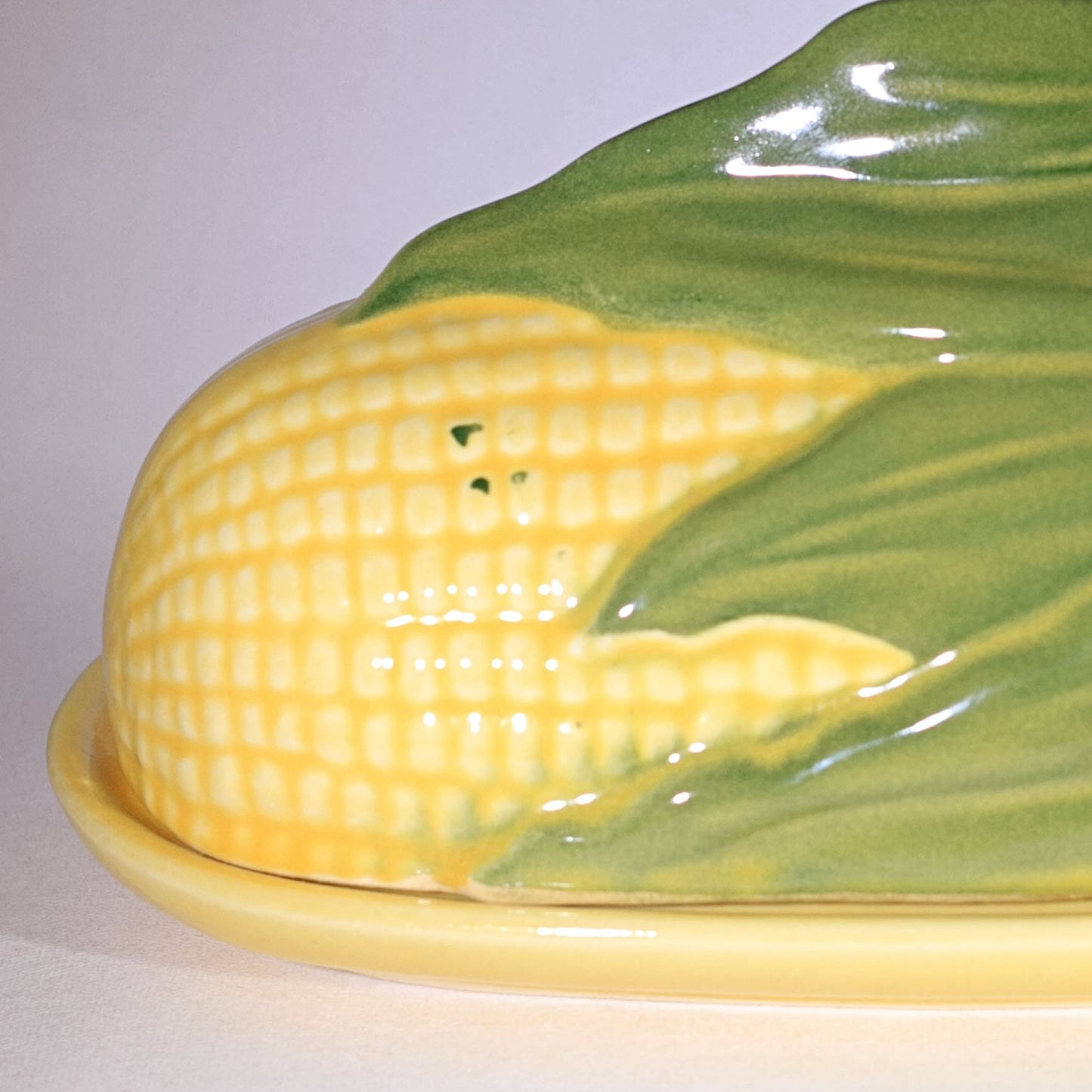 SHAWNEE Pottery CORN KING Covered Butter Dish