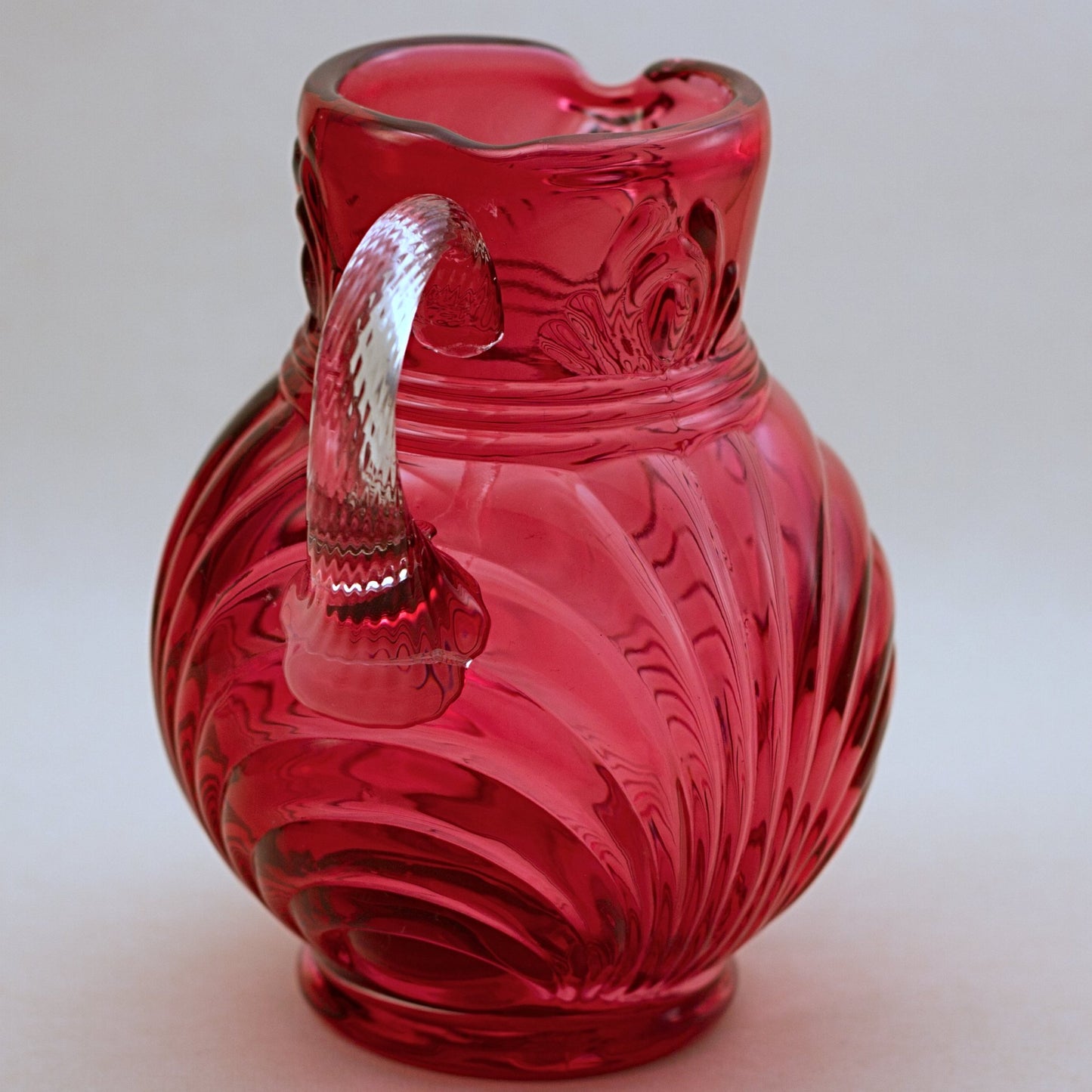 FENTON CRANBERRY GLASS Caprice Pitcher