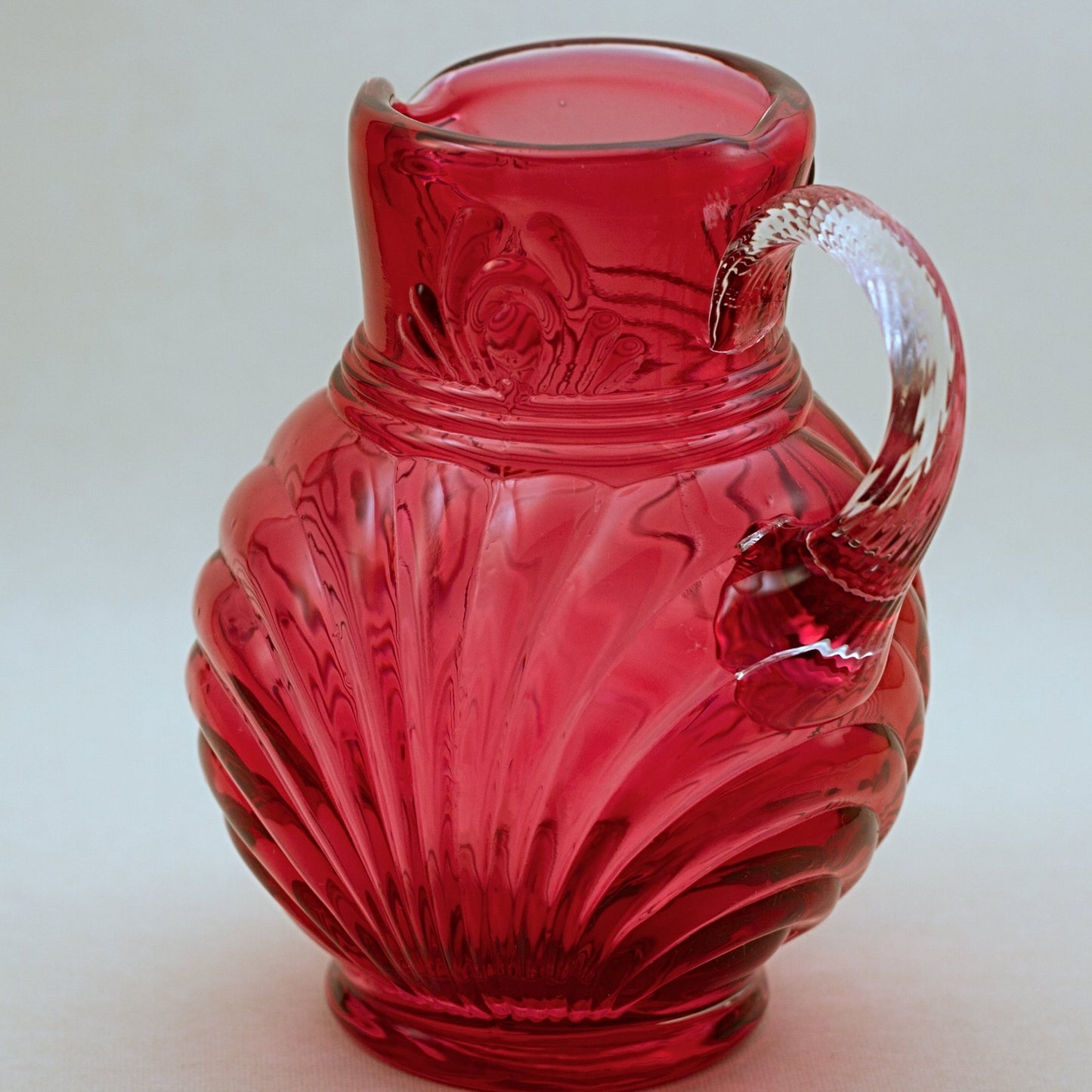 FENTON CRANBERRY GLASS Caprice Pitcher