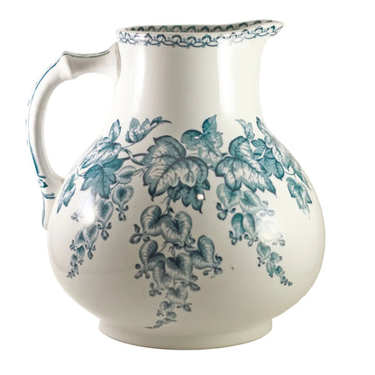 Antique DOULTON BURSLEM Transferware Pitcher in Spect'is Pattern Circa 1882