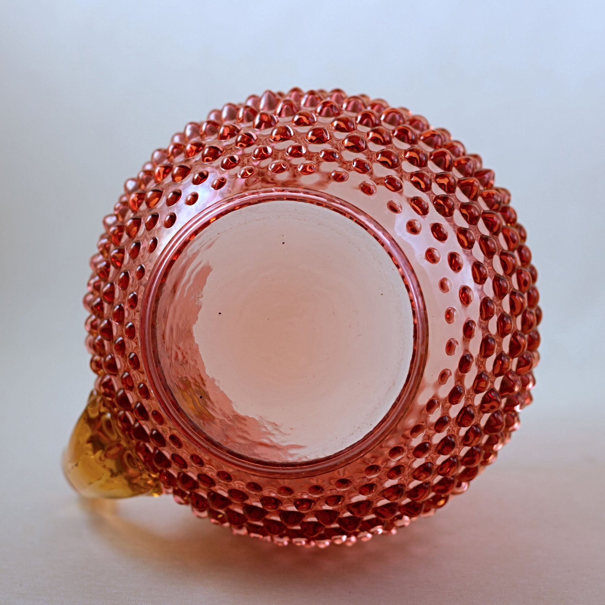 Vintage Fenton Cranberry Opalescent Hobnail Dew outlet (Squat Pitcher)