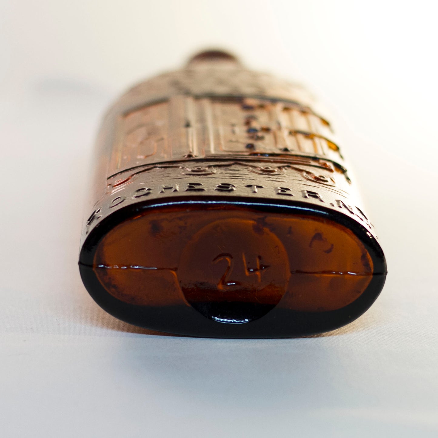 Antique WARNER'S SAFE KIDNEY & LIVER CURE Bottle in Amber Glass Circa 1880s