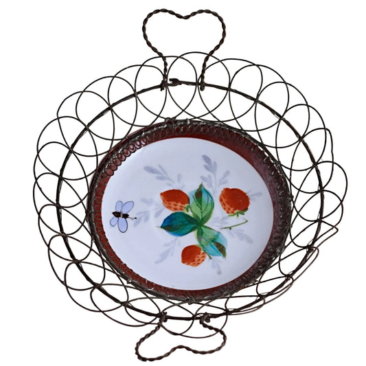WIRE BUN BASKET with Heart Shaped Handles (2)