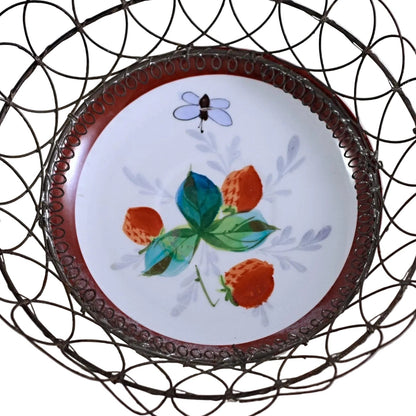 WIRE BUN BASKET with Heart Shaped Handles (4)