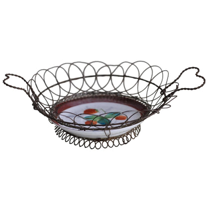 WIRE BUN BASKET with Heart Shaped Handles (5)
