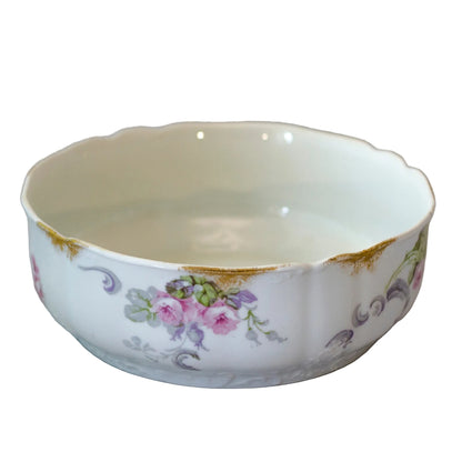 WM Guerin France Limoges LARGE SALAD SERVING BOWL Circa 1900 - 1932