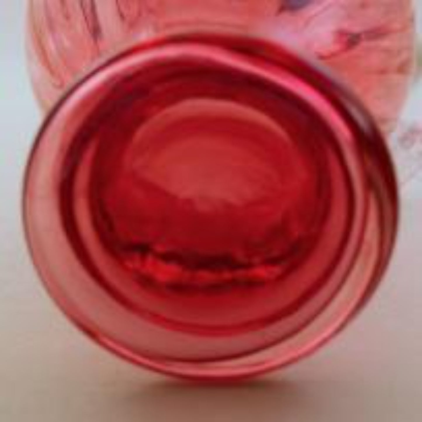 Fenton Art Glass Cranberry Glass Footed Claret Pitcher