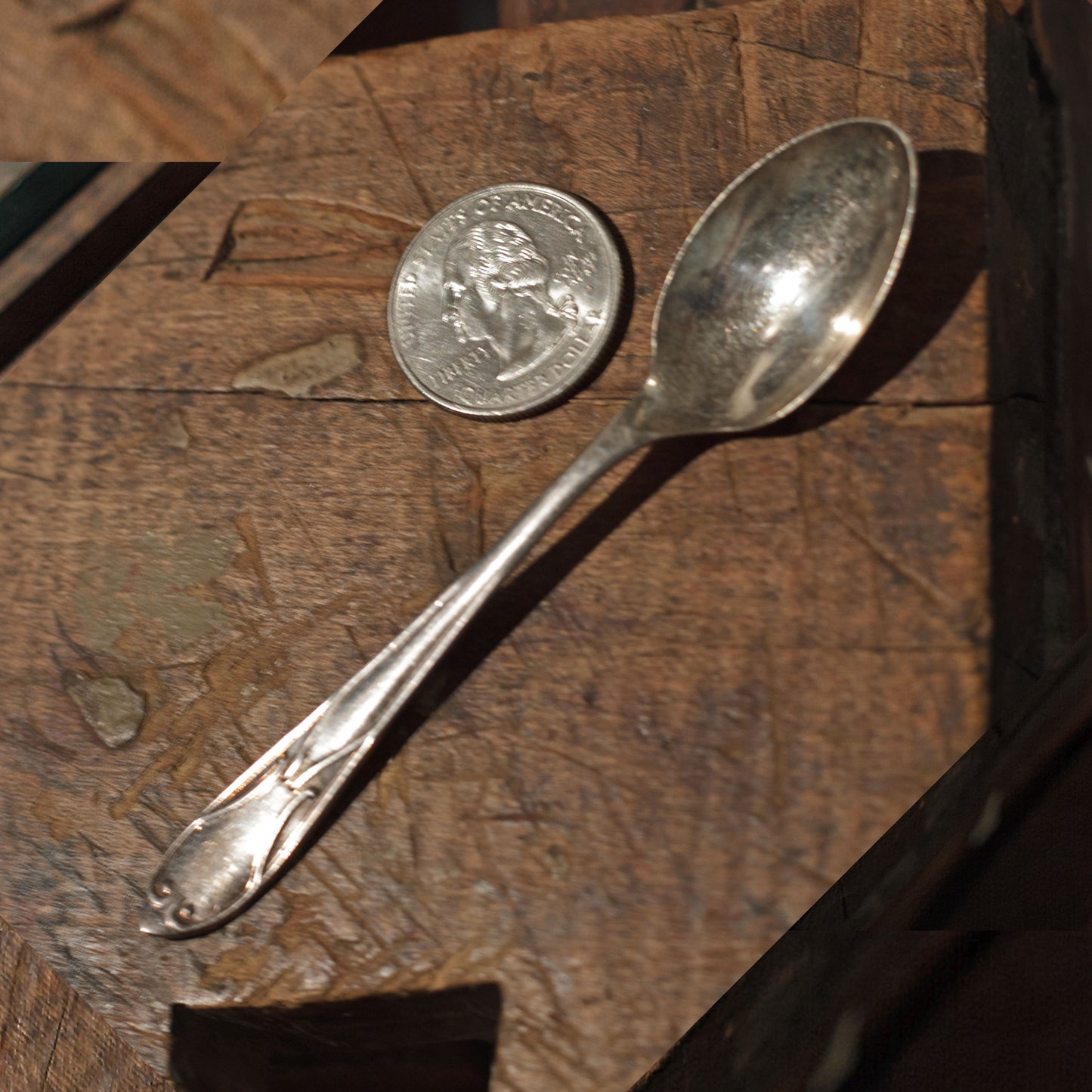 SHEFFIELD CRAFTSMAN SILVER PLATE DEMITASSE SPOONS Set of Four (4)