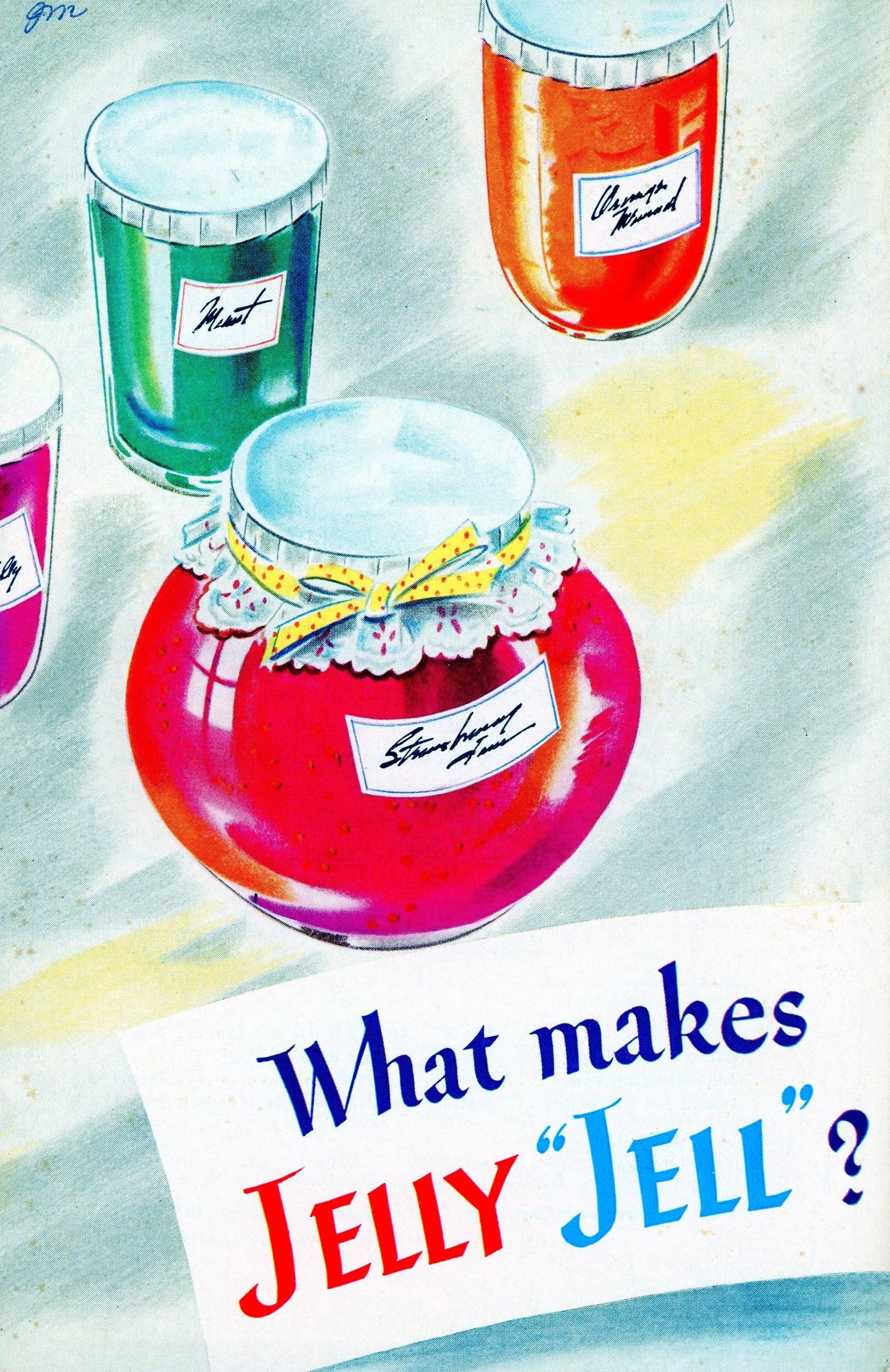 WHAT MAKES JELLY "JELL"? Vintage Recipe Book Published by General Foods Corporation Circa 1945