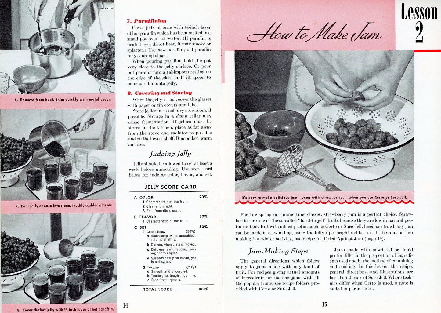 WHAT MAKES JELLY "JELL"? Vintage Recipe Booklet Published by General Foods Corporation ©1945