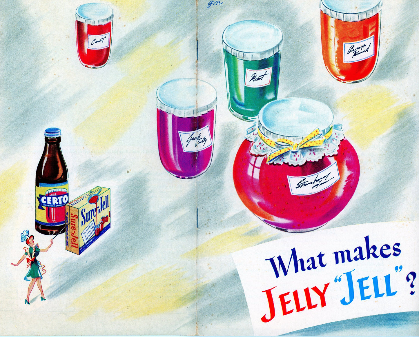 WHAT MAKES JELLY "JELL"? Vintage Recipe Booklet Published by General Foods Corporation ©1945